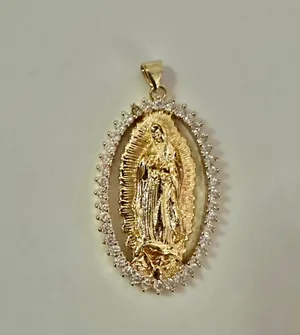 Gold Plated Guadalupe Pendant thumbnail 2