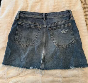 Denim A-line Mini Skirt thumbnail 4