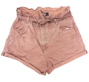 Red High-Waisted Shorts by Abercrombie & Fitch (Size Large) thumbnail 1