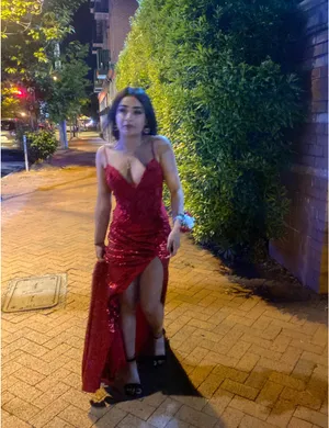 Sherri Hill Red Prom Dress thumbnail 4