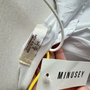 Minusey Luxurious White Cross-Strap Open Back Dress‎ thumbnail 12