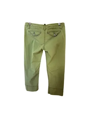 Y2K Vintage Anthropologie Ett:Twa Capri Low Rise Chino Sage Green Sz 2 thumbnail 3