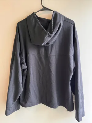 Women's Black Nike Dri Fit Yofa Hoodie Medium Oversized thumbnail 6