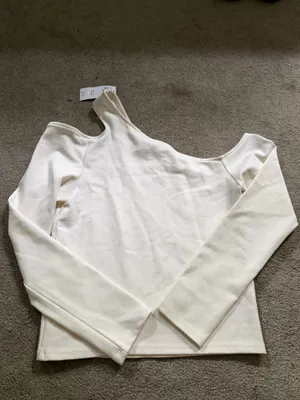 Abercrombie NWT ivory long sleeve top thumbnail 3