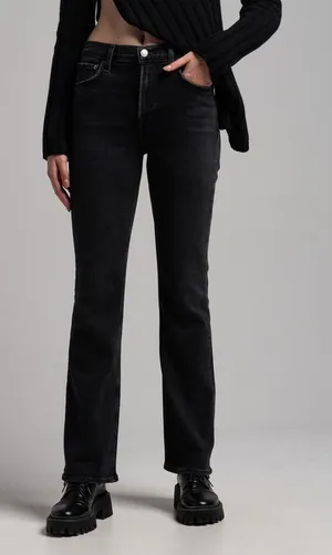 NWOT Agolde Nico bootcut jeans black 27 thumbnail 1