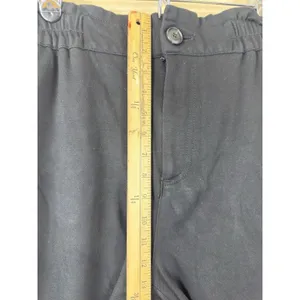 Zara Women’s Black Paperbag Waist High Rise Elastic Waist Tapered Pants Size M thumbnail 9