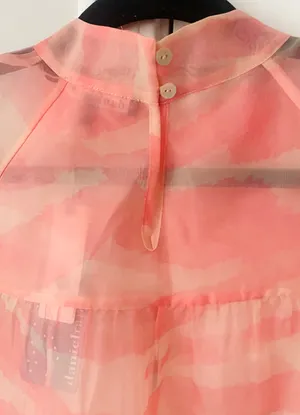 Anthropologie Daniel Rainn Mock Neck Organza Blouse, Size L thumbnail 10