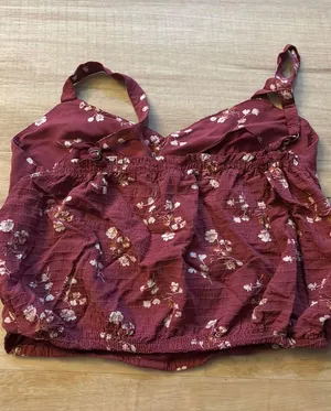 Floral Abercrombie Tank thumbnail 1