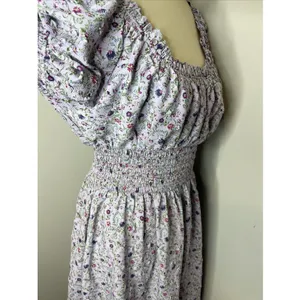 Tuckernuck Hyacinth House Lilac Ruched Neck Cali Midi Dress Small S‎ thumbnail 7