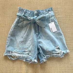 Tricot paper bag Jean shorts Size M thumbnail 1