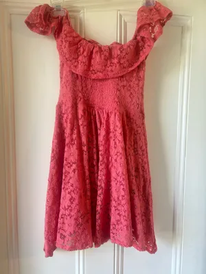 Peach Off-The-Shoulder Dress thumbnail 4