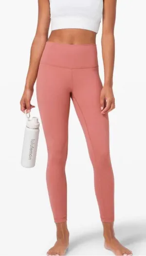 lululemon athletica Rose Pink High-Rise Performance Leggings thumbnail 1