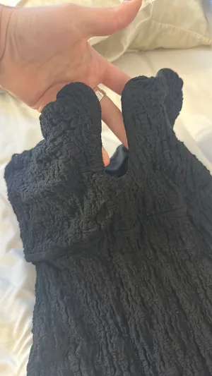 Showpo strapless black formal dress thumbnail 4
