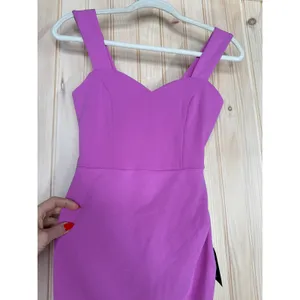 NWT Lulus Always Beautiful Rose Pink Sleeveless Tulip Midi Dress Cocktail Sz XS thumbnail 5
