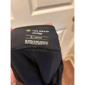 Tek Gear‎ DryTek Black Athletic Skort XL Drawstring Zip Pockets Built-in Shorts thumbnail 6