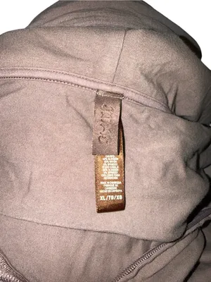 SKIMS Brown Oversized Zip Up Hoodie Size XL thumbnail 3