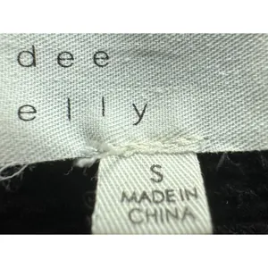 dee elly Babydoll Black Eyelet Square Neck 100% Cotton Cropped Tank Women's Sz S thumbnail 8