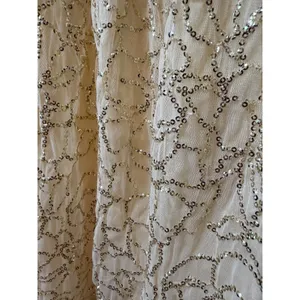 Verb by Pallavi Singhee Ninon Ivory Gold Sequin Tulle Midi Dress Small Fairy NWT thumbnail 7