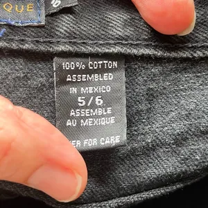 Express Bleus Women's Vintage 90's Era Black Bootcut Jeans Size 5/6 27" Waist thumbnail 9