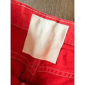 Mother Superior The Hustler Ankle Fray Jeans Womens Mars Red Size 28 1117-544 thumbnail 5