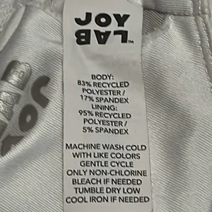 Joy Lab - White Strappy Exercise Bra - M thumbnail 6