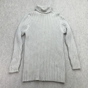 Vtg Country Shop Cashmere Turtleneck Womens M Tan Quiet Luxury Academia Cozycore thumbnail 1