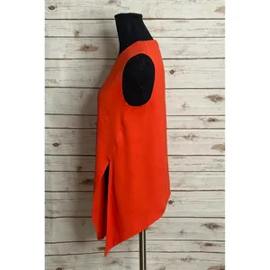 Babaton Aritzia red orange Hopkins tie-front sleeveless blouse Size XS thumbnail 4
