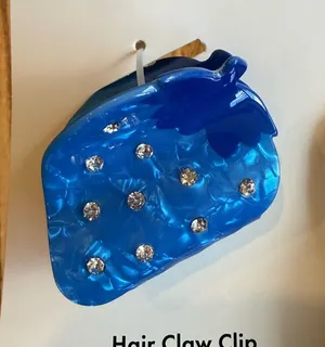Kate Spade blue rhinestone Strawberry hair clip thumbnail 1