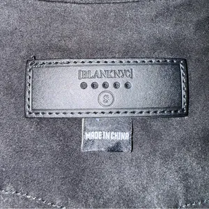 Blank NYC Domino Vegan Suede Draped Moto Style Jacket thumbnail 13