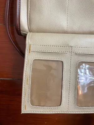 Vintage Liz Claiborne Classic Two-Tone Crossbody Bag Wallet Combo Preppy Y2K 💛🎀 thumbnail 14