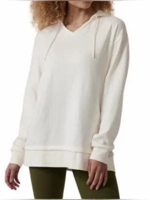 ATHLETA SUNDOWN ALLIANCE HOODIE SWEATSHIRT MAGNOLIA WHITE sz XS Extra Small thumbnail 1