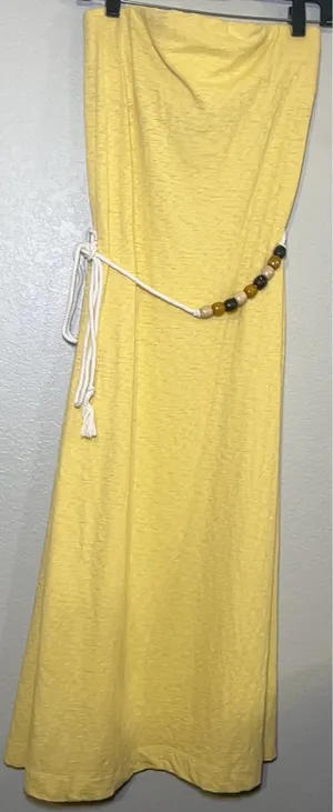 Free People Beach Women’s Small Peyton Maxi Tube Dress New NWT Pineapple Slice thumbnail 5