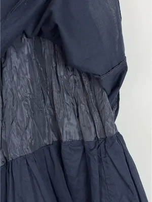 Connection 18 Vintage Y2K Black Tiered Ruffle Maxi Skirt Lace Waist XL Boho thumbnail 8