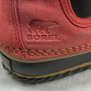 Sorel Out N‎ About Chelsea Waterproof Red Black Duck Boots NL2410-687 Womens 9 thumbnail 6