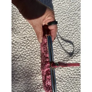 Vera Bradley Pink Gingham Quilted Silk Kiss Lock‎ Wristlet Clutch Bag Pink White thumbnail 5