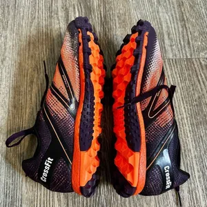 Reebok CrossFit H20 drain, Dura grip athletic shoes orange purple black size 6 thumbnail 11