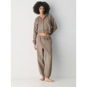 Aritzia Claremont Purple Pink Sweatfleece Cozy Fleece Jogger Pants Sz.M NWT thumbnail 13