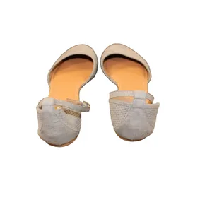 Steve Madden Gray Flats Womens 9M Perforated D'Orsay Ankle Strap Ballet Flat thumbnail 4