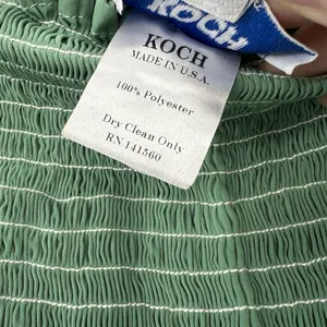 KOCH Erica Shorts Women's Size XS Skirt Skort Pleated Green Pull On Smocked Boho thumbnail 9