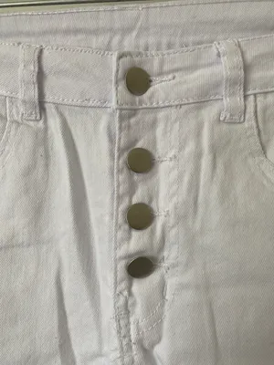 SheIn White High Waisted Jeans thumbnail 5