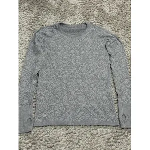 Lululemon Swiftly Tech Long Sleeve T-Shirt Top Women’s Size 10 18x28 Gray thumbnail 2