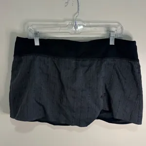 Brooks PureProject Running Skort XL Gray Herringbone Athletic Skirt Shorts thumbnail 3
