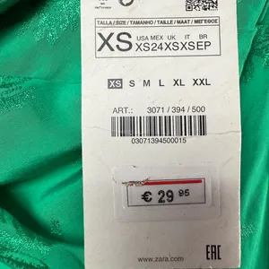 NWT Zara Vibrant‎ Green Knot Front Midi Skirt Size XS thumbnail 4