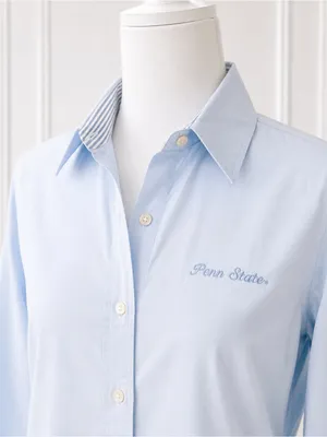Tommy Hilfiger Penn State Light Blue Button Down Shirt Women’s S Fall PreppyChic thumbnail 4