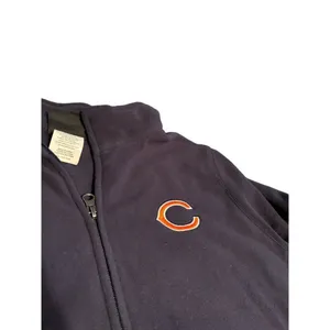 Chicago Bears Full-Zip Fleece Jacket XXL Navy Blue thumbnail 9