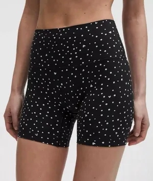 lululemon Align No Line High-Rise Short 4" - Heart Scatter Dot Print White Black thumbnail 1