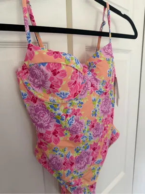 NWT Dippin' Daisy's Salt Water One Piece Garden Gables Floral Swimsuit Small thumbnail 3