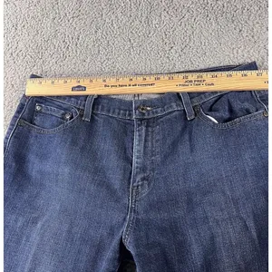 Levi's Bootcut Jeans Women‎ 34x31 Dark Wash Studded y2k Boho Cowgirl Western Indie thumbnail 3