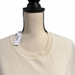 J. Crew NEW Womens Cream 100% Cotton Tie Front Crewneck Sweater Sz S Lightweight thumbnail 2