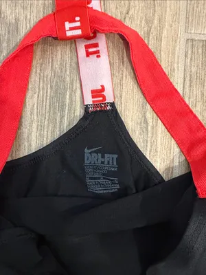 Nike Black Tank Top with Red Straps thumbnail 2